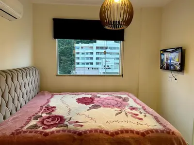 A planta de Apartamento completo na praia de Bombas