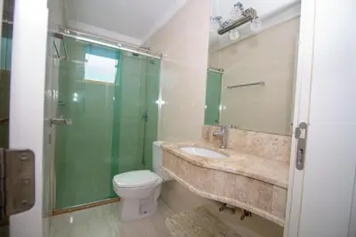 A planta de Belíssimo Apartamento com Vista para o mar