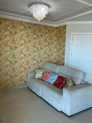 A planta de Belíssimo Apartamento com Vista para o mar