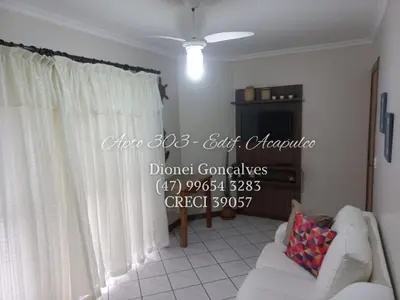 Uma área de estar em Apto 303 Edif. Acapulco