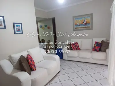 Uma área de estar em Apto 303 Edif. Acapulco