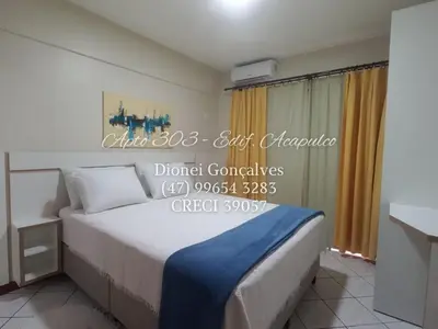 Uma cama ou camas num quarto em Apto 303 Edif. Acapulco