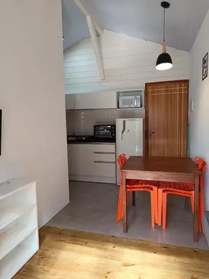 A cozinha ou kitchenette de Apartamentos Lagoinha