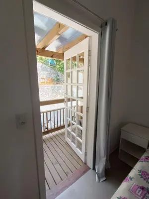 Uma varanda ou terraço em Apartamentos Lagoinha
