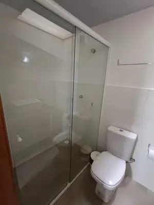 Uma casa de banho em Apartamentos Lagoinha