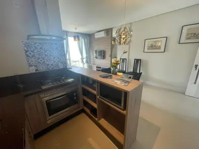 A cozinha ou kitchenette de cód 22 - Apartamente frente mar deslumbrante