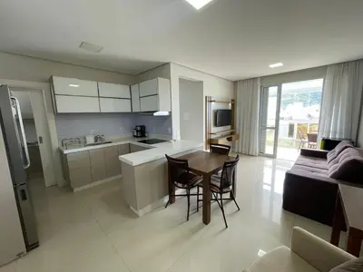 A cozinha ou kitchenette de Cód 23 - Apartamento com vista para o mar