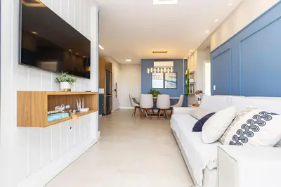 A planta de Waldgarten 501 – Lindíssimo Apartamento com Vista Panorâmica para o Mar e Ótima Área de Lazer na Praia de Bombinhas.