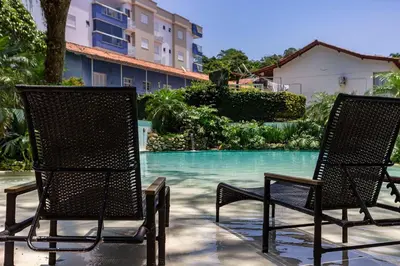 A planta de Waldgarten 501 – Lindíssimo Apartamento com Vista Panorâmica para o Mar e Ótima Área de Lazer na Praia de Bombinhas.