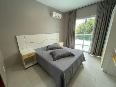 Uma cama ou camas num quarto em Cód 35 - Apartamento a 80 metros do Mar