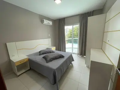 Uma cama ou camas num quarto em Cód 37 - Apartamento a 80 metros do Mar