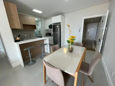 A cozinha ou kitchenette de Cód 80 - Excelente Apartamento á 180m do mar