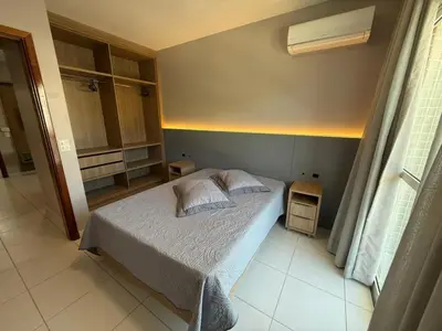 Uma cama ou camas num quarto em Cód 41 - Cobertura a 80 metros do mar