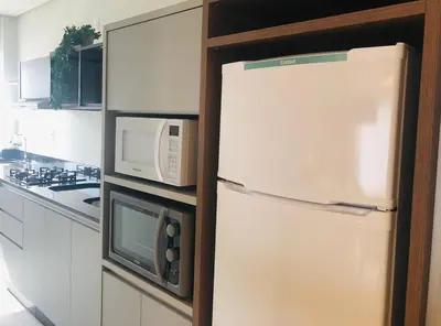 A cozinha ou kitchenette de Apartamento confortável, Barra