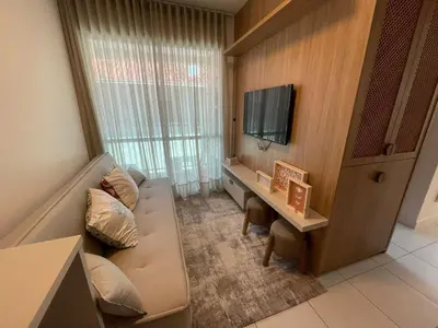 A planta de Cód 72 - Apartamento aconchegante á 80 m do mar