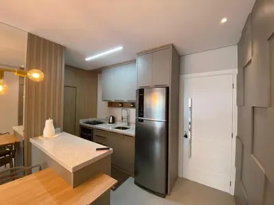 A cozinha ou kitchenette de cód 84 - Apartamento á 280 m do mar com piscina