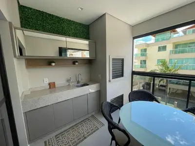 A cozinha ou kitchenette de cód 84 - Apartamento á 280 m do mar com piscina