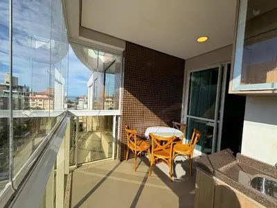 Uma varanda ou terraço em Cód 69 - Apto com 3 dorm no Millenium Palmas