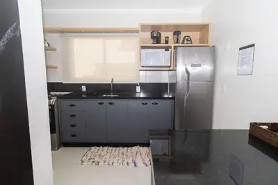 A planta de 223K - Lindo Apartamento de 3 dormitórios na praia de Bombas