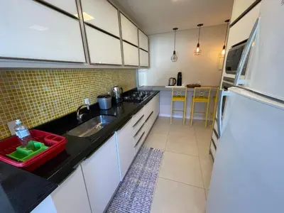 A cozinha ou kitchenette de cód 56 - Apartamento á 300M do mar