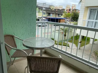 Uma varanda ou terraço em 318 - Apartamento 02 Dormitórios com Piscina