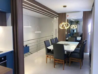 A planta de INCRÍVEL DUPLEX COM JACUZZI PRÓXIMO AO MAR, 3 SUÍTES, Apt 408