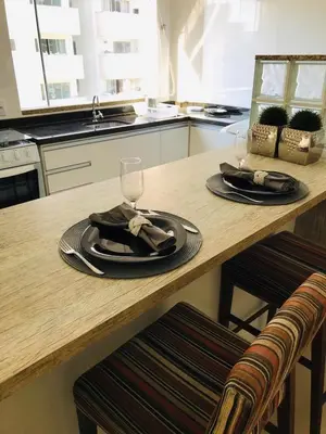A planta de Apartamento Praia de Porto Belo, Balneario Pereque, SC