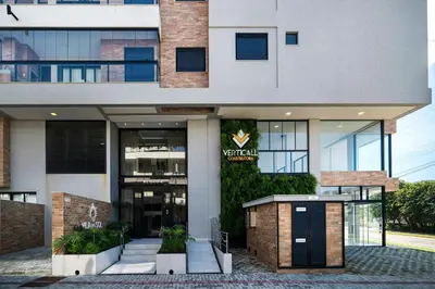 A fachada ou entrada de Duplex Alto Padrao 80 metros Mar Canto Grande SC