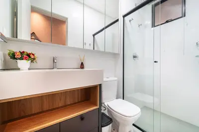 Uma casa de banho em Duplex Alto Padrao 80 metros Mar Canto Grande SC