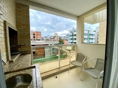 A planta de Apartamento 2 quartos na praia de Bombas