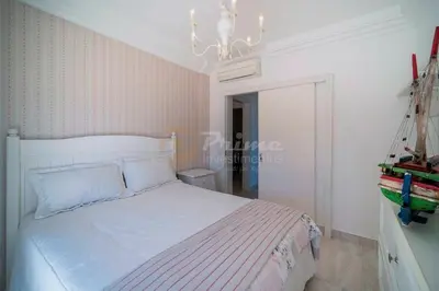 Uma cama ou camas num quarto em Linda Cobertura Praia de Lagoinha