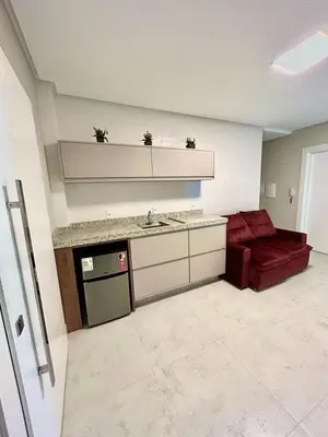 A cozinha ou kitchenette de ANSNEGOCIOS APTO DUPLEX PRAIA MARISCAL 302 Bayside