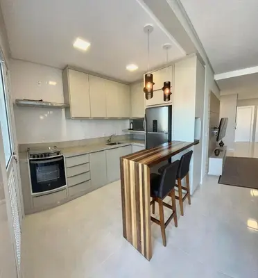 A cozinha ou kitchenette de ANSNEGOCIOS APTO 3 SUÍTES PRAIA MARISCAL 201 Bayside