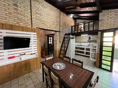 A cozinha ou kitchenette de Chalés do Holandês Eco Pousada