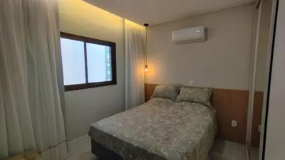 Uma cama ou camas num quarto em Departamento en Bombhinas