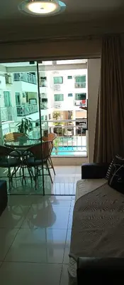 Uma cama ou camas num quarto em Apto Summer Beach, ensolarado e aconchegante