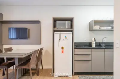 A cozinha ou kitchenette de VFR - Estudios proximos da praia de Bombas