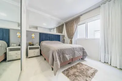 Uma cama ou camas num quarto em Edifício Infinity Mariscal