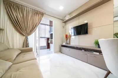 Uma televisão e/ou sistema de entretenimento em Edifício Infinity Mariscal