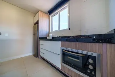 A cozinha ou kitchenette de Edifício Mario Guilherme em Bombinhas