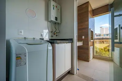 A cozinha ou kitchenette de Edifício Mario Guilherme em Bombinhas