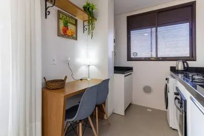 A cozinha ou kitchenette de Edifício San Diego em Bombas - SC