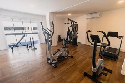 O centro de fitness e/ou as comodidades de fitness de Condomínio Vila do Centro Bombinhas