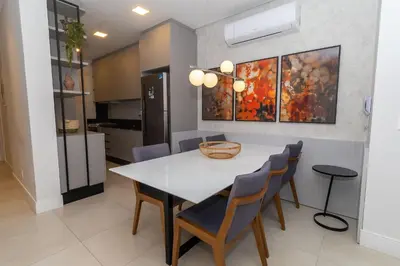 A cozinha ou kitchenette de Adra 303 - Apartamento com 3 quartos - Centro de Bombinhas