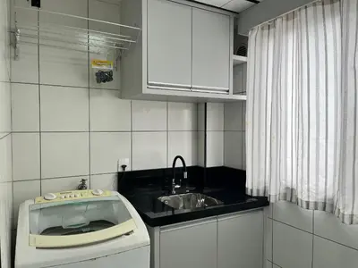 A cozinha ou kitchenette de B029 - Cobertura com 3 quartos e vista para o mar