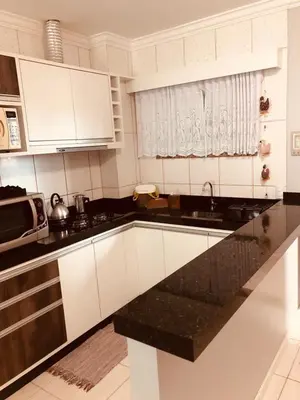 A cozinha ou kitchenette de Aconchego do Mar