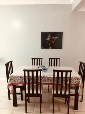 Uma área de estar em Aconchego do Mar