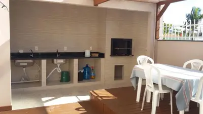 A cozinha ou kitchenette de Casa Bombinhas temporada