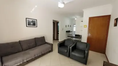 Uma área de estar em B781 - Apto 2 quartos para 5 pessoas em Bombas -SC