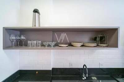A cozinha ou kitchenette de 205- Studio com piscina em Bombas